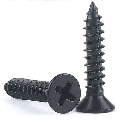 Grade 2 5 8 Plain HDG Black Self Tapping Screw / Carbon Steel Screws