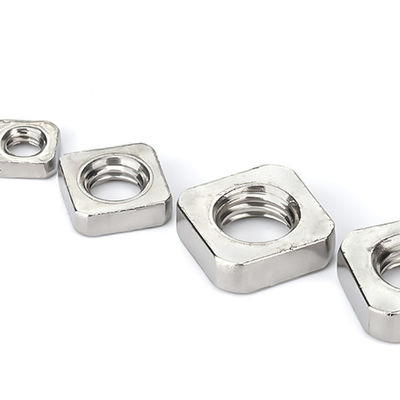 SS304 SS316 A2-70 A4-80 Stainless Steel Nuts / Bright Square Thin Nuts