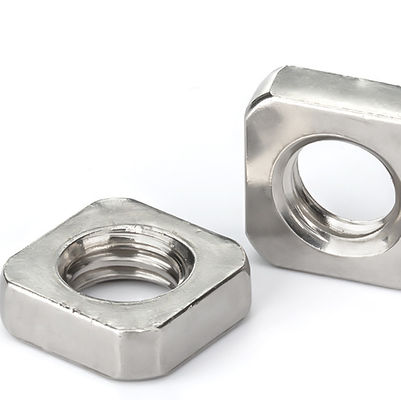 SS304 SS316 A2-70 A4-80 Stainless Steel Nuts / Bright Square Thin Nuts