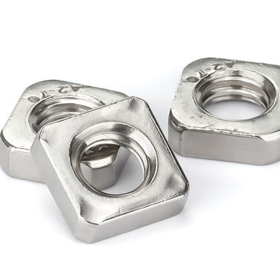 SS304 SS316 A2-70 A4-80 Stainless Steel Nuts / Bright Square Thin Nuts