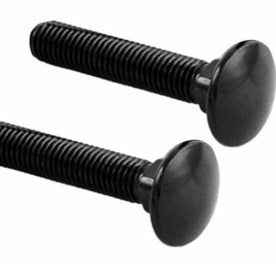 Din603 Class4.8 Grade 2 Steel Bolts , Mushroom Head Square Neck Bolts