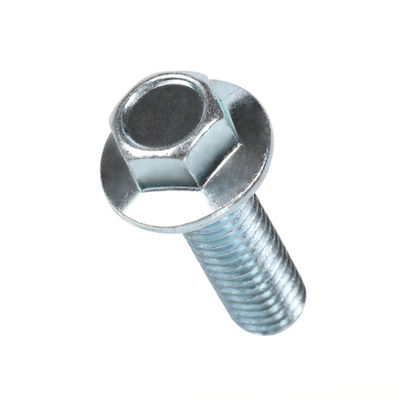 Class4.8  Hexagonal Screws Steel Bolts / Din 6921 Flange Bolts