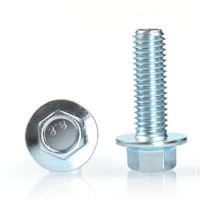 Class4.8  Hexagonal Screws Steel Bolts / Din 6921 Flange Bolts