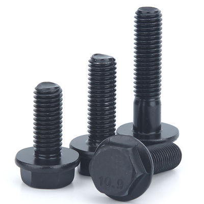 JIS IFI Standard Grade 2 5 8 Black Steel Bolts Flanged Hex Head Bolt