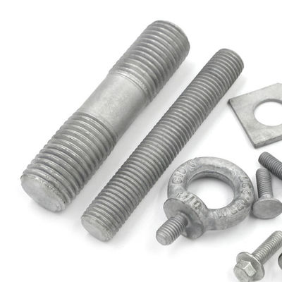 DIN931 DIN933 Hot Dip Galvanized Bolts / Fully Threaded Stud Bolt