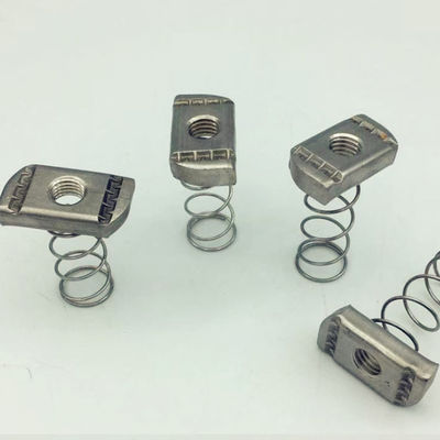 SS304 SS316 M10 M12 M14 HDG Spring Channel Nuts And Washers