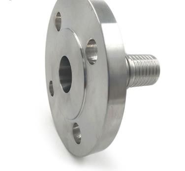 EN PN16 Stainless Steel Hose Couplings Fixed Flange With Toothed Hose Shank