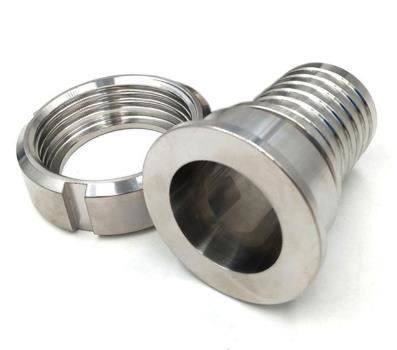 SMS 50.8mm Stainless Steel Hose Couplings With Toothed Hose Shank Nut