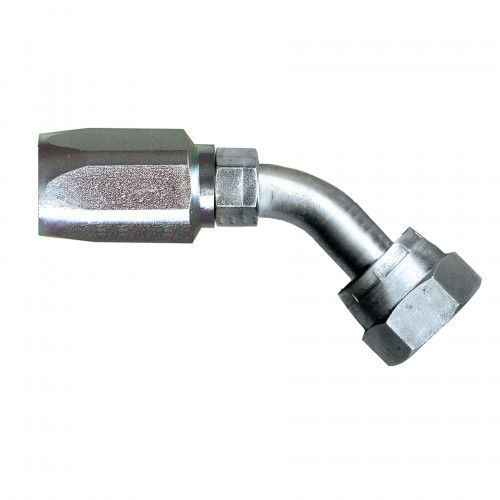 SAE J514 R2 Reusable Hose Fittings Female 45 Degree Hose Connector