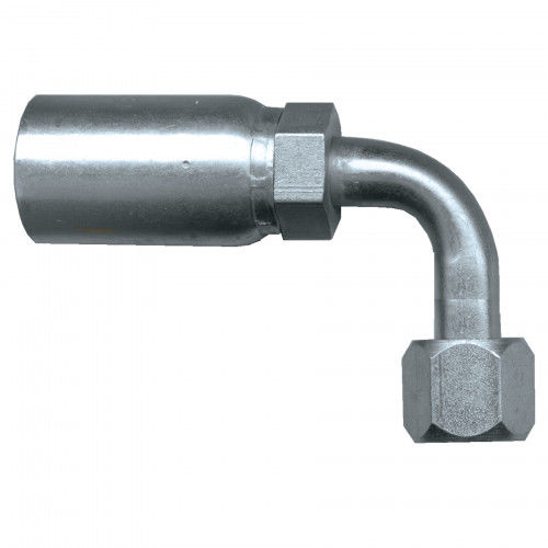 Anti Corrosive Hydraulic Hose Fittings 90degree Long Sae Elbow