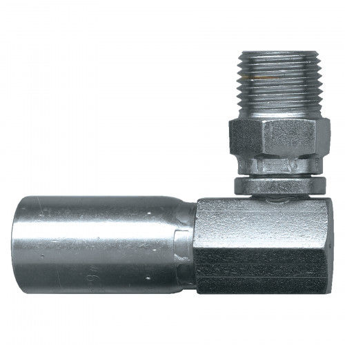 EN853 1SN Bulk Hydraulic Hose Fittings Hydraulic 90 Degree Swivel