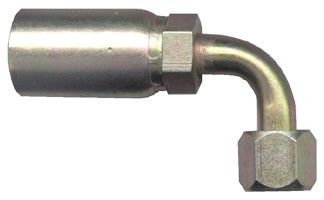 Corrosion Resistance Hydraulic Hose Fittings 90° Hydraulic Hose Ends