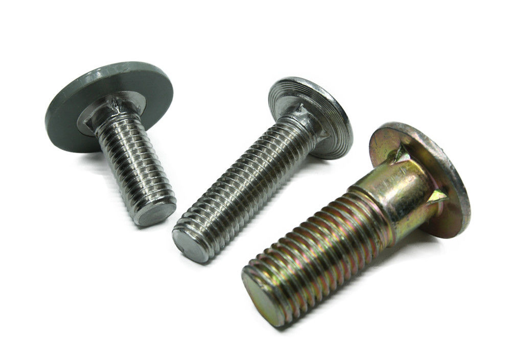 Class4.8 8.8 Zinc Yellow Plated Round Head Silo Bolts Fin Neck Bolt