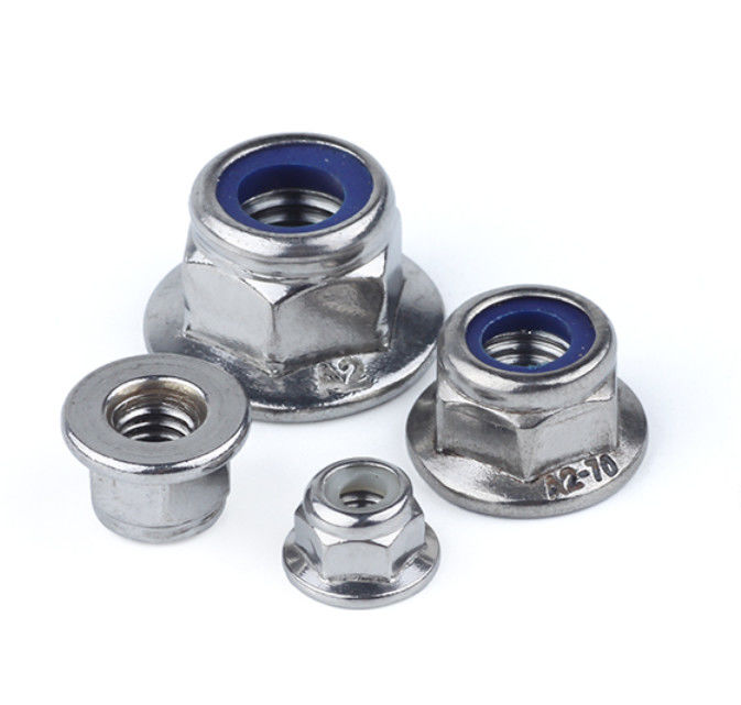 Carbon Steel Nylon Lock Nut Blue White Ring DIN 985 DIN 982 Hex Self Lock Nuts