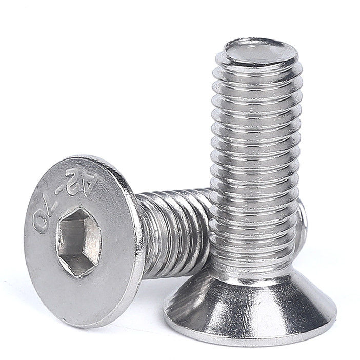 Stainless Steel SS304 SS316 Bright M10 M12  Countersunk Socket Head Screw