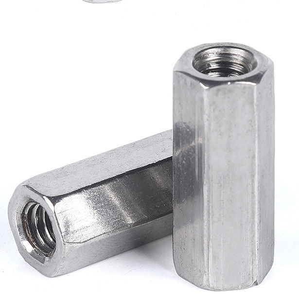 SS304 SS316 Bright Rod Reducing Long Coupling Nuts And Washers