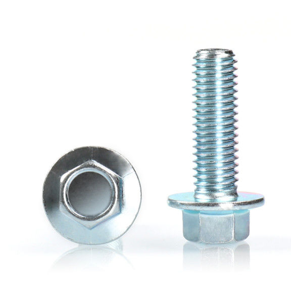 Class4.8  Hexagonal Screws Steel Bolts / Din 6921 Flange Bolts