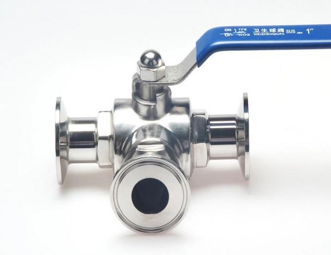 DN10DN100 1 1/4in Stainless Steel Sanitary Valves Three Piece Ball Valve